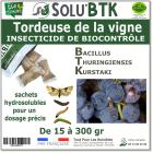 Insecticide BTK de biocontrôle contre les tordeuses des vignes (Eudémis, Cochylis, Eulia), SOLU