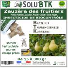 Insecticide BTK de biocontrôle contre la Zeuzère des fruitiers, SOLU