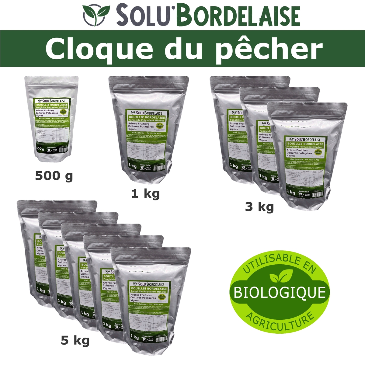 Bouillie Bordelaise Non Colorée spécial Cloque du Pêcher, SOLU