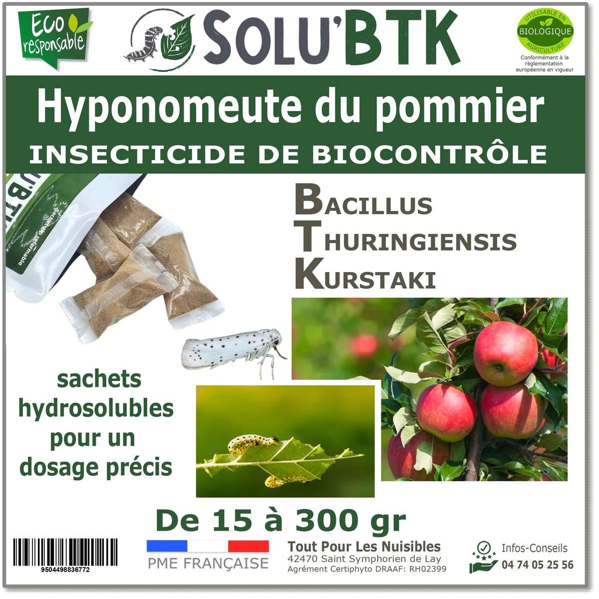 Insecticide BTK de biocontrôle contre l
